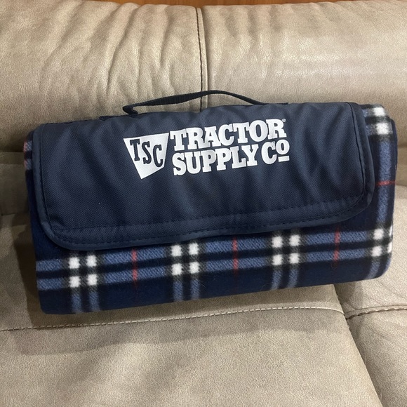 Red Tractor Supply Picnic Blanket - Picture 7 of 10